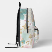 Boho Floral Aesthetic backpack プリントバックパック (左)