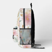 Boho Floral Aesthetic backpack プリントバックパック (右)