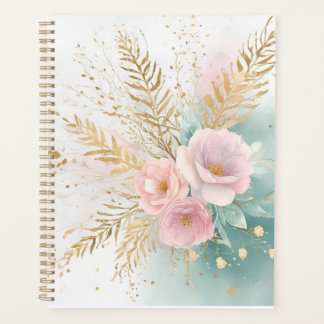 Boho Floral Aesthetic Planner | Celestial & Pastel プランナー手帳