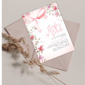 Boho Floral Baby in Bloom Baby Shower 招待状