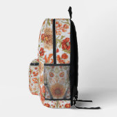 Boho Floral Backpac プリントバックパック (右)
