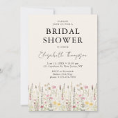 "Boho Floral Bliss Bridal Shower  招待状 (正面)