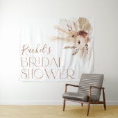 Boho Floral Bridal Shower Backdrop Tapestry タペストリー (インサイチュ(横))
