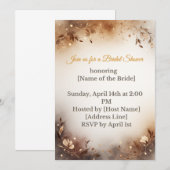 Boho Floral Bridal Shower Invitation 招待状 (正面/裏面)
