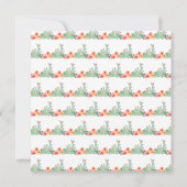 Boho Floral Cactus Baby Shower 招待状 (裏面)
