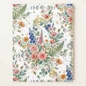 Boho Floral Celestial Moon  & Snakes Botanical プランナー手帳 (裏面)