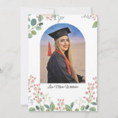 Boho Floral College Graduation Announcement 案内状 (正面)