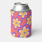 Boho Floral Colorful Pattern 缶クーラー (缶裏面)