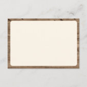 Boho Floral Cow Skull Western Wedding Details エンクロージャーカード (裏面)