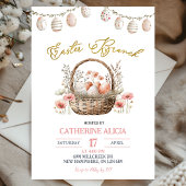 Boho Floral Easter Brunch Invitation 招待状