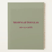 Boho Floral Elegant Wedding  プランナー手帳 (裏面)