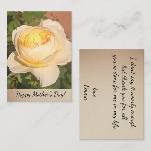 Boho Floral Ephemera photo ノートカード (正面/裏面)