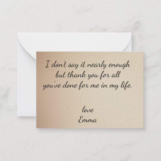 Boho Floral Ephemera photo ノートカード (裏面)