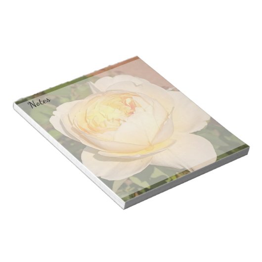 Boho Floral Ephemera photo ノートパッド (アングル)