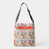 Boho Floral Fantasy クロスボディバッグ (裏面)