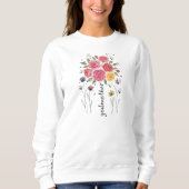 Boho Floral Godmother Bouque Mother’s Day Gift スウェットシャツ (正面)