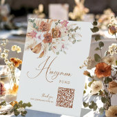 Boho Floral Honeymoon Fund Wedding Decor Sign  台座サイン