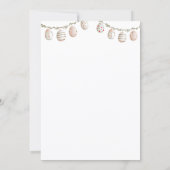 Boho Floral Hop Two It Birthday 招待状 (裏面)