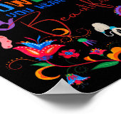 Boho Floral However You Hear Is Beautiful Asl Deaf ポスター (角)