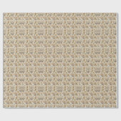 Boho Floral in Beige ラッピングペーパー (フラット)