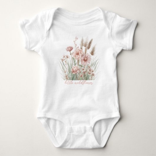 Boho Floral Infant Bodysuit ベビーボディスーツ (正面)