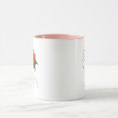 Boho Floral Line Art Woman Mug マグカップ (中央)