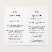 Boho Floral Lip Product Distributor Tips & Tricks  名刺 (内部フラット)