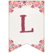 Boho Floral Little Pumpkin Birthday Bunting Banner バンティングフラッグ (第2の旗)