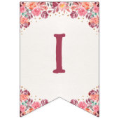 Boho Floral Little Pumpkin Birthday Bunting Banner バンティングフラッグ (第3の旗)