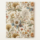 Boho Floral on Beige プランナー手帳 (裏面)