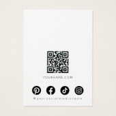 Boho Floral Pastel Wavy Hair Earrings Display Card (裏面)