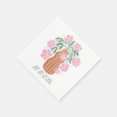 Boho Floral Quotes  スタンダードカクテルナプキン (角)