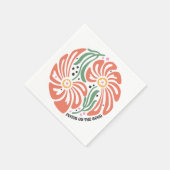 Boho Floral Quotes  スタンダードカクテルナプキン (角)