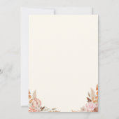 Boho Floral Rainbow Baby Shower 招待状 (裏面)