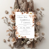 Boho Floral Spanish Wedding Invitation 招待状