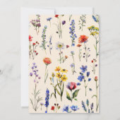 Boho Floral Surprise 90th Birthday Party For Her 招待状 (裏面)