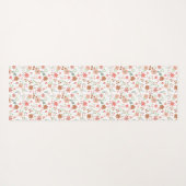 Boho Floral Terracotta Modern Personalized ヨガマット (裏面(横))