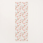 Boho Floral Terracotta Modern Personalized ヨガマット (裏面)