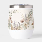 Boho Floral Water Bottle – Personalized Gift (正面)