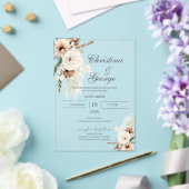 Boho Floral Wedding Acrylic Invitation アクリル招待状 (インサイチュ (ウェディング))
