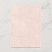 Boho Floral Wedding Details Enclosure Card エンクロージャーカード (裏面)