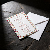 Boho Floral Wedding Invitation 招待状