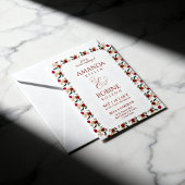Boho Floral Wedding Invitation 招待状