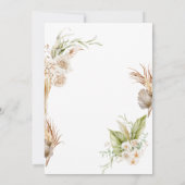 Boho Floral Wedding Invitation 招待状 (裏面)