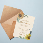 Boho Floral Wedding Invite 招待状