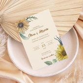 Boho Floral Wedding Invite 招待状