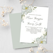 Boho Floral Wedding Magnolia Elegant 招待状