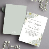 Boho Floral Wedding Magnolia Elegant 招待状