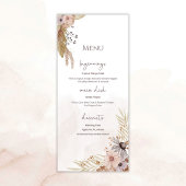 Boho Floral Wedding Menu メニュー