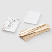 Boho Floral wildflower wedding Invitation ハンドファン (組立なし)